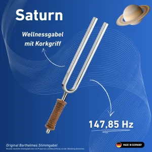 Stimmgabel Saturn Wellness mit Korkgriff 147,85 Hz | Art.-Nr. 220023