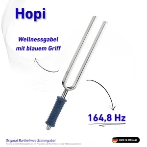 Original Barthelmes Stimmgabel Hopi Wellness mit blauem Griff 164,8 HZ  | Art.-Nr. 220127
