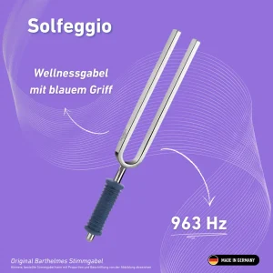 Original Barthelmes Stimmgabel Solfeggio Wellness mit blauem Griff 963 HZ  | Art.-Nr. 220163