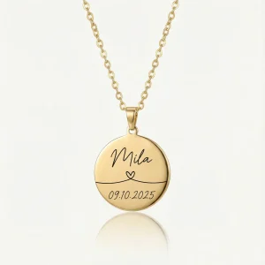 Personalisierte Kette mit Gravur | Herzchenleine