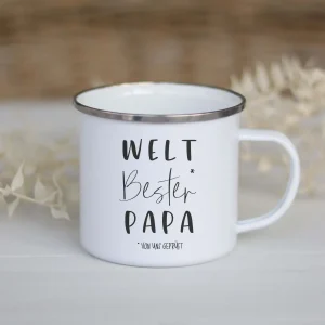 Emailletasse | Weltbester Papa