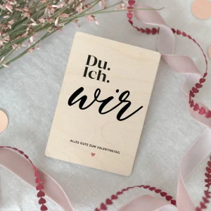 Holzkarte | Du. Ich. Wir.