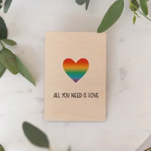 Holzkarte | PRIDE Love