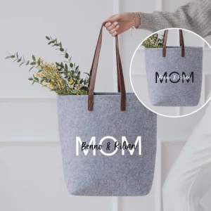 Personalisierte Filztasche GRAU | MOM