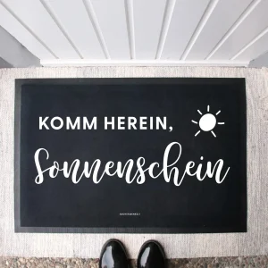 Stoff Fußmatte | Komm herein, Sonnenschein