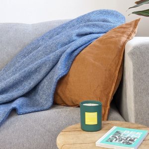 Wolldecke / Kuscheldecke pickstitch rain